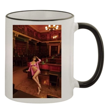 Irina Shayk 11oz Colored Rim & Handle Mug