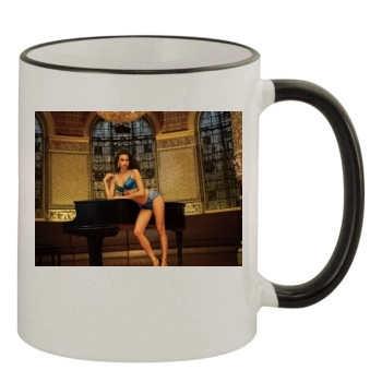 Irina Shayk 11oz Colored Rim & Handle Mug