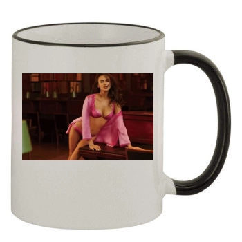 Irina Shayk 11oz Colored Rim & Handle Mug