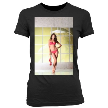 Irina Shayk Women's Junior Cut Crewneck T-Shirt