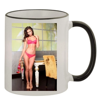 Irina Shayk 11oz Colored Rim & Handle Mug