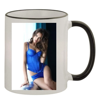 Irina Shayk 11oz Colored Rim & Handle Mug