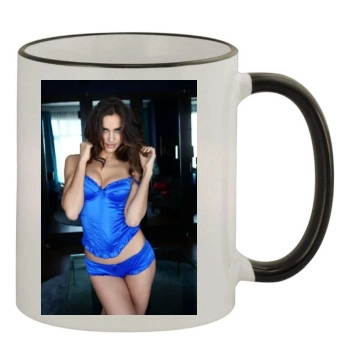 Irina Shayk 11oz Colored Rim & Handle Mug