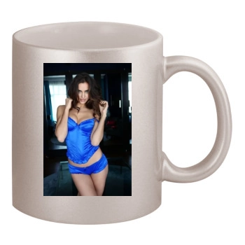 Irina Shayk 11oz Metallic Silver Mug