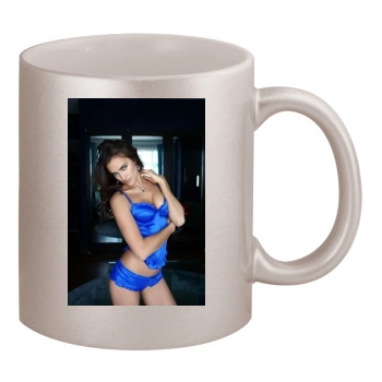 Irina Shayk 11oz Metallic Silver Mug