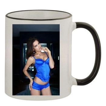 Irina Shayk 11oz Colored Rim & Handle Mug