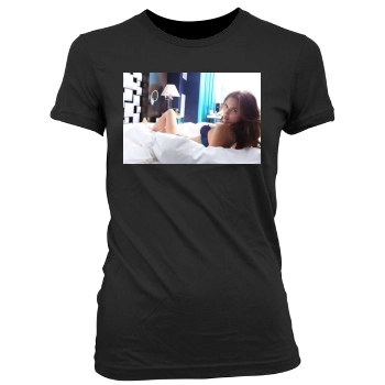 Irina Shayk Women's Junior Cut Crewneck T-Shirt