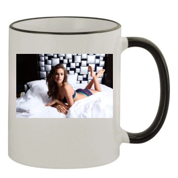 Irina Shayk 11oz Colored Rim & Handle Mug