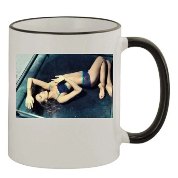 Irina Shayk 11oz Colored Rim & Handle Mug