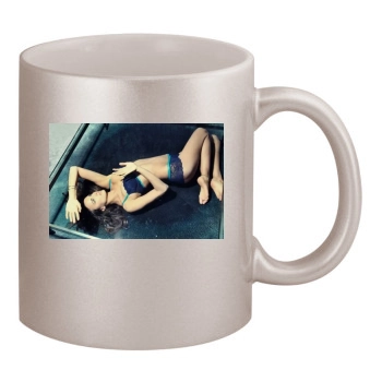 Irina Shayk 11oz Metallic Silver Mug