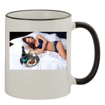 Irina Shayk 11oz Colored Rim & Handle Mug