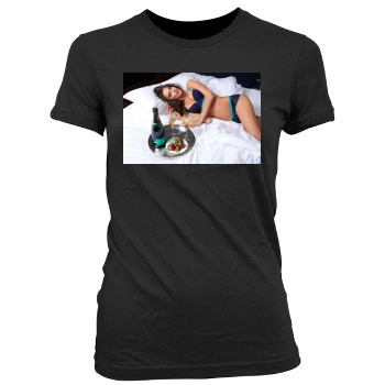 Irina Shayk Women's Junior Cut Crewneck T-Shirt