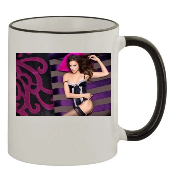 Irina Shayk 11oz Colored Rim & Handle Mug