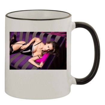 Irina Shayk 11oz Colored Rim & Handle Mug