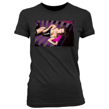 Irina Shayk Women's Junior Cut Crewneck T-Shirt