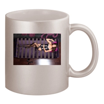 Irina Shayk 11oz Metallic Silver Mug