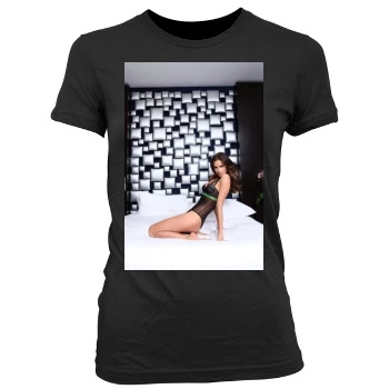 Irina Shayk Women's Junior Cut Crewneck T-Shirt