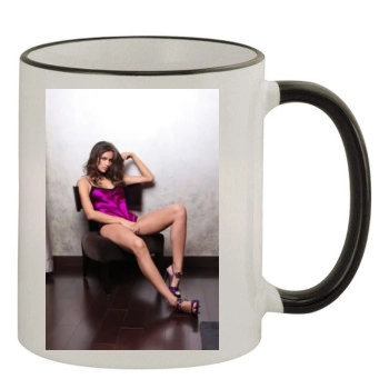 Irina Shayk 11oz Colored Rim & Handle Mug