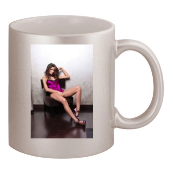 Irina Shayk 11oz Metallic Silver Mug