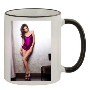 Irina Shayk 11oz Colored Rim & Handle Mug