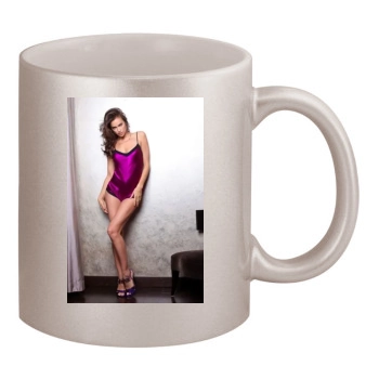 Irina Shayk 11oz Metallic Silver Mug