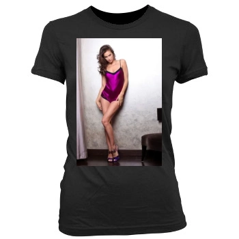 Irina Shayk Women's Junior Cut Crewneck T-Shirt