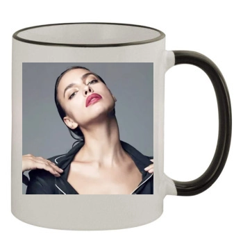 Irina Shayk 11oz Colored Rim & Handle Mug