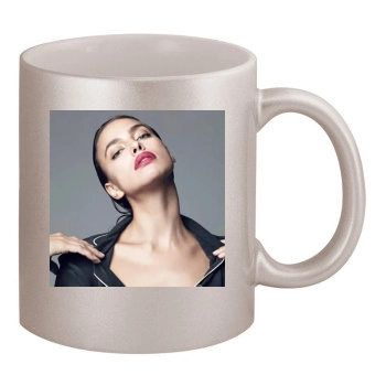 Irina Shayk 11oz Metallic Silver Mug