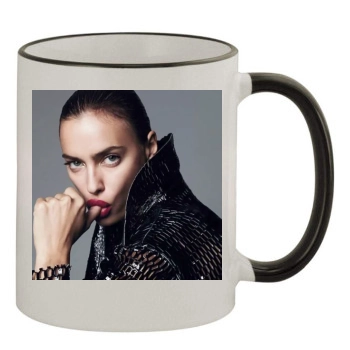 Irina Shayk 11oz Colored Rim & Handle Mug