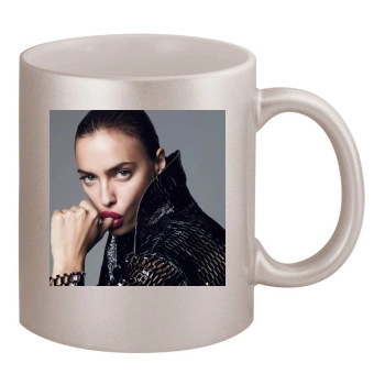 Irina Shayk 11oz Metallic Silver Mug