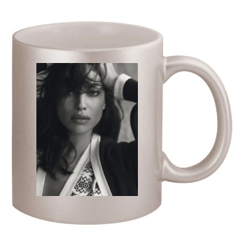 Irina Shayk 11oz Metallic Silver Mug