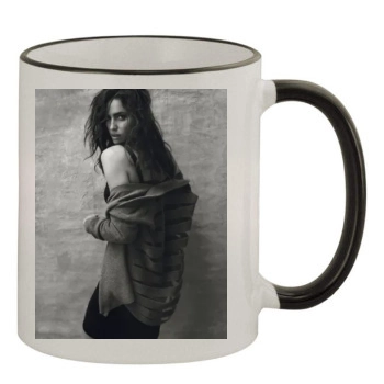 Irina Shayk 11oz Colored Rim & Handle Mug