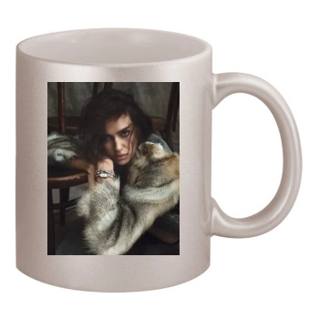 Irina Shayk 11oz Metallic Silver Mug