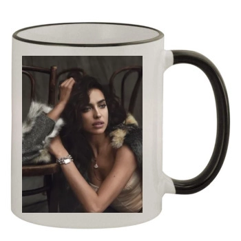 Irina Shayk 11oz Colored Rim & Handle Mug