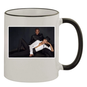 Irina Shayk 11oz Colored Rim & Handle Mug