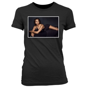 Irina Shayk Women's Junior Cut Crewneck T-Shirt