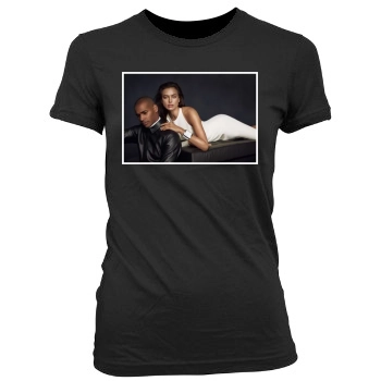 Irina Shayk Women's Junior Cut Crewneck T-Shirt