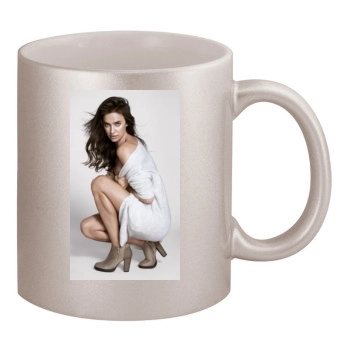 Irina Shayk 11oz Metallic Silver Mug