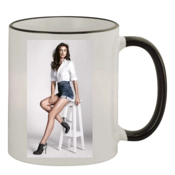 Irina Shayk 11oz Colored Rim & Handle Mug