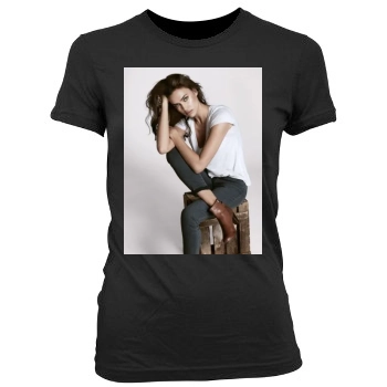 Irina Shayk Women's Junior Cut Crewneck T-Shirt