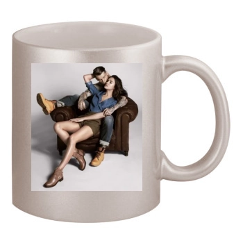 Irina Shayk 11oz Metallic Silver Mug