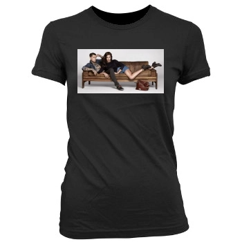 Irina Shayk Women's Junior Cut Crewneck T-Shirt