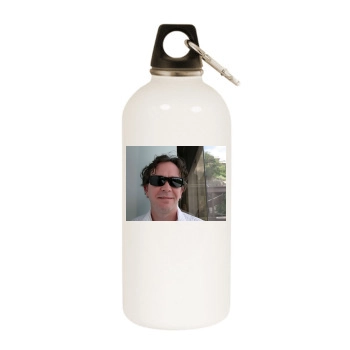 Timothy Hutton White Water Bottle With Carabiner