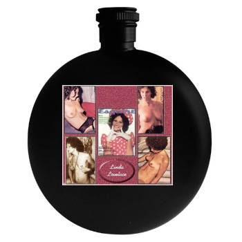 Linda Lovelace Round Flask