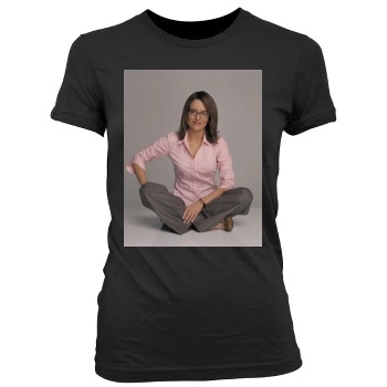 Tina Fey Women's Junior Cut Crewneck T-Shirt