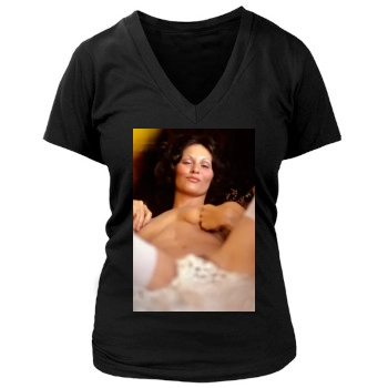 Linda Lovelace Women's Deep V-Neck TShirt