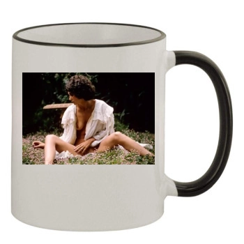 Linda Lovelace 11oz Colored Rim & Handle Mug