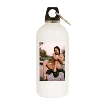 Linda Lovelace White Water Bottle With Carabiner