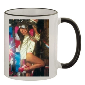 Linda Lovelace 11oz Colored Rim & Handle Mug