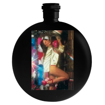 Linda Lovelace Round Flask